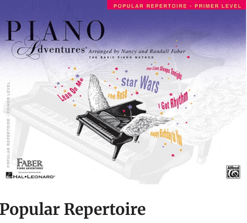 Piano Adventures Primer Level Popular Repertoire Book 