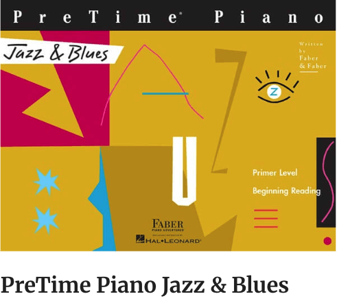  Piano Adventures Primer Level PreTime Piano Jazz & Blues Book 