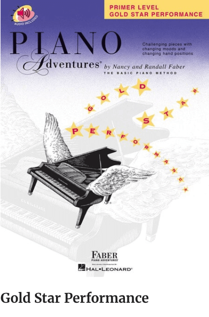  Piano Adventures Primer Level Gold Star Performance Book 
