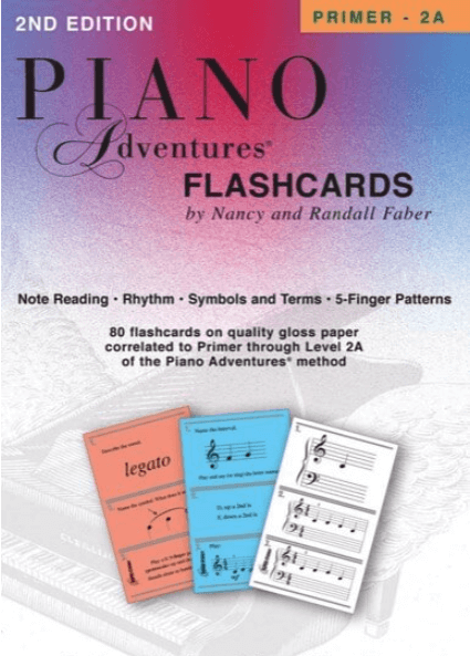 Piano Adventures Primer Level-2A Flashcards Book 