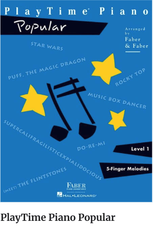  Piano Adventures Level 1 PlayTime Piano Popular Book 