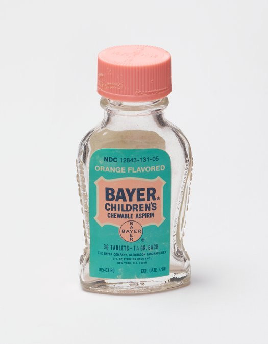 A bottle of Bayer baby aspirin Photo credit: Science History Institute*   