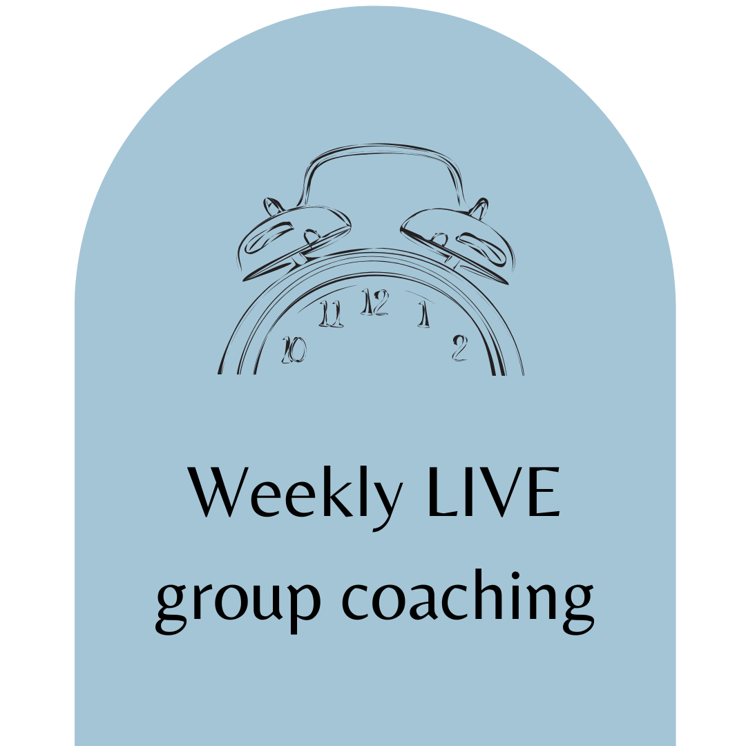 weekly live group life coaching