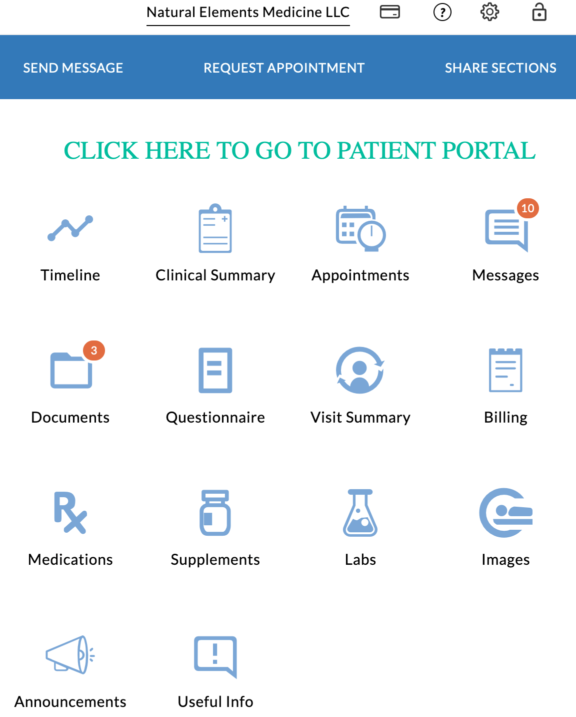 Patient Portal - click here