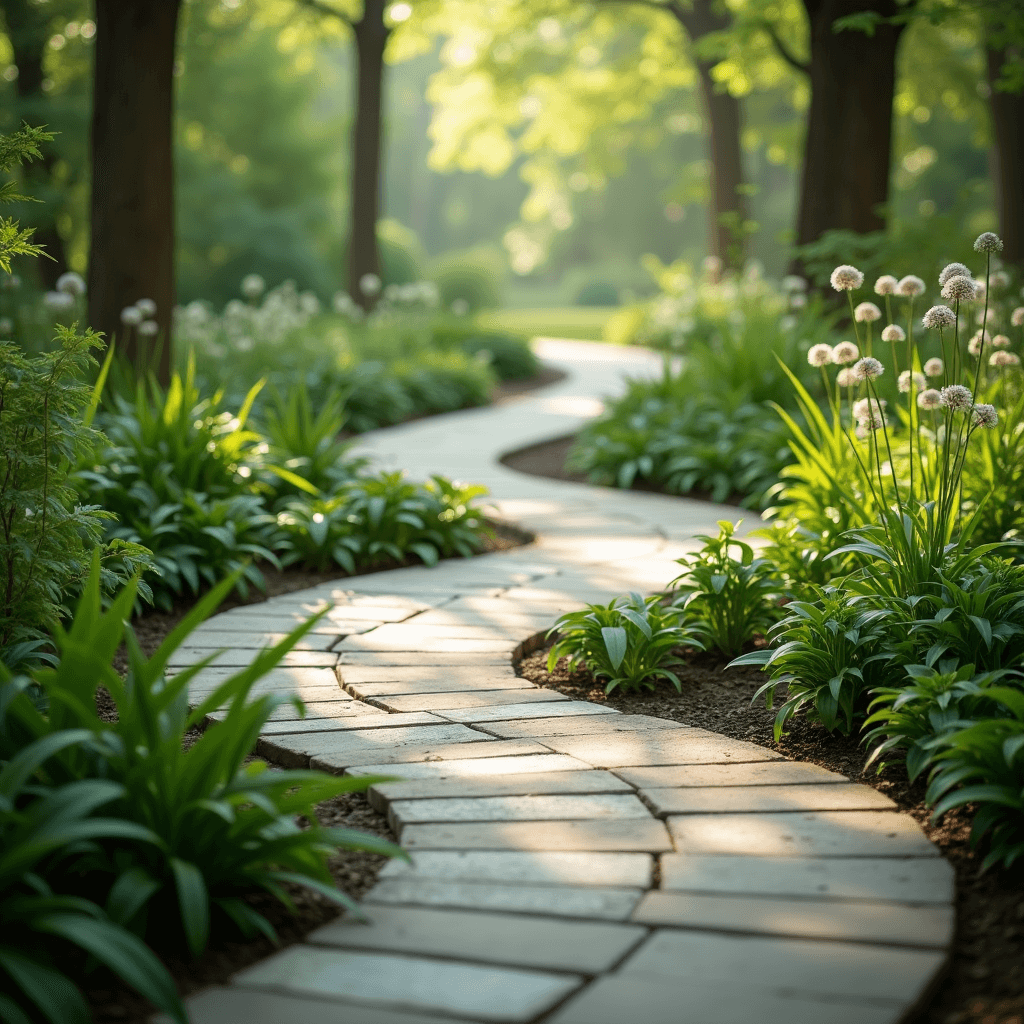  Serene landscape with a winding path, symbolizing the journey of organizational change