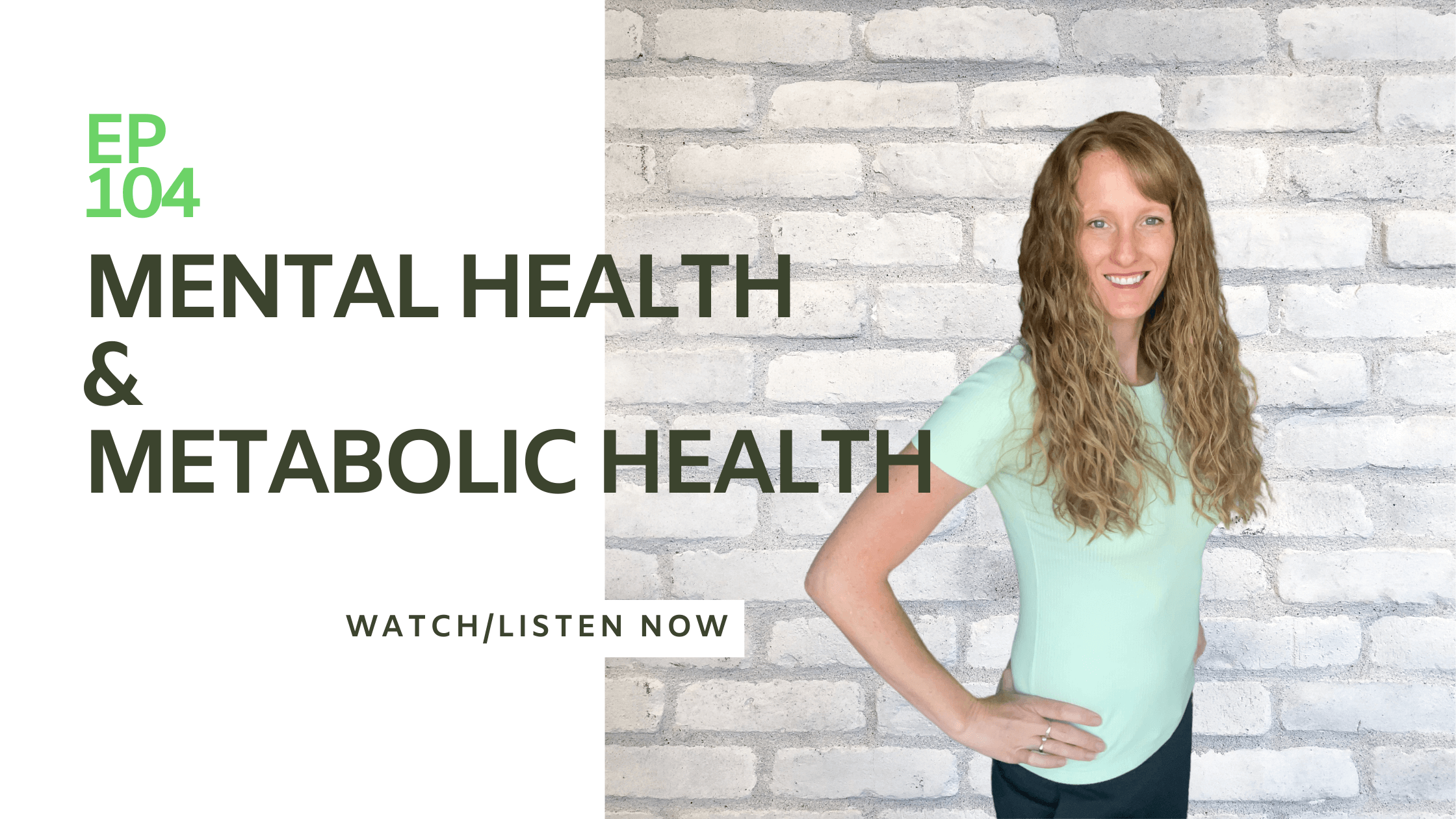 Holistic Health Bites podcast by Functional Nutritionist Andrea Nicholson featuring Dr Christina Bjorndal discussing mental and metabolic health