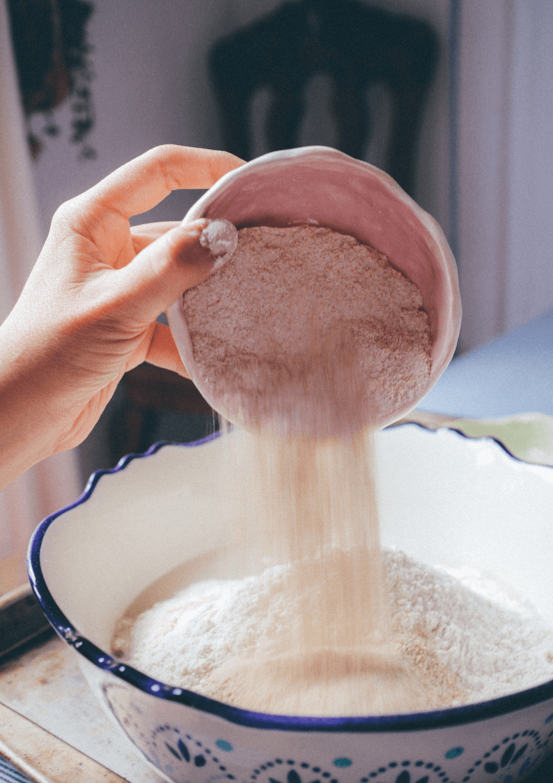 Mixing sourdough dough