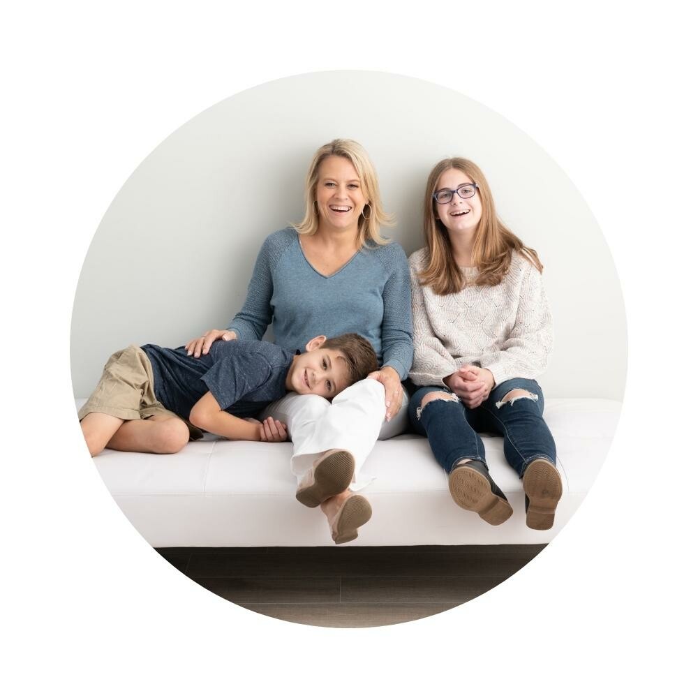 Kristina Seeley with two of her kids