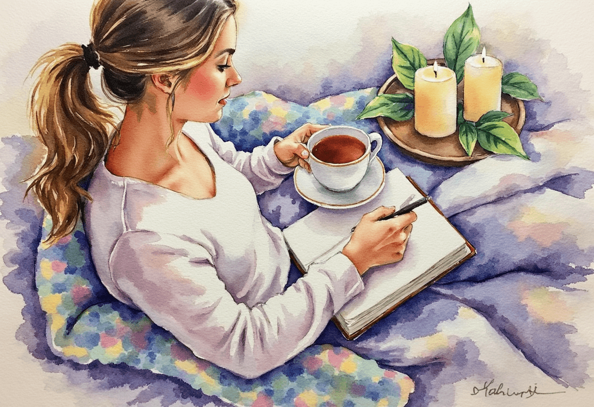  Journaling and affirmations as a way to reconnect with the body.