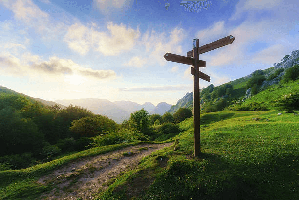 signpost in the mountain signpost in the mountain path stock pictures, royalty-free photos & images