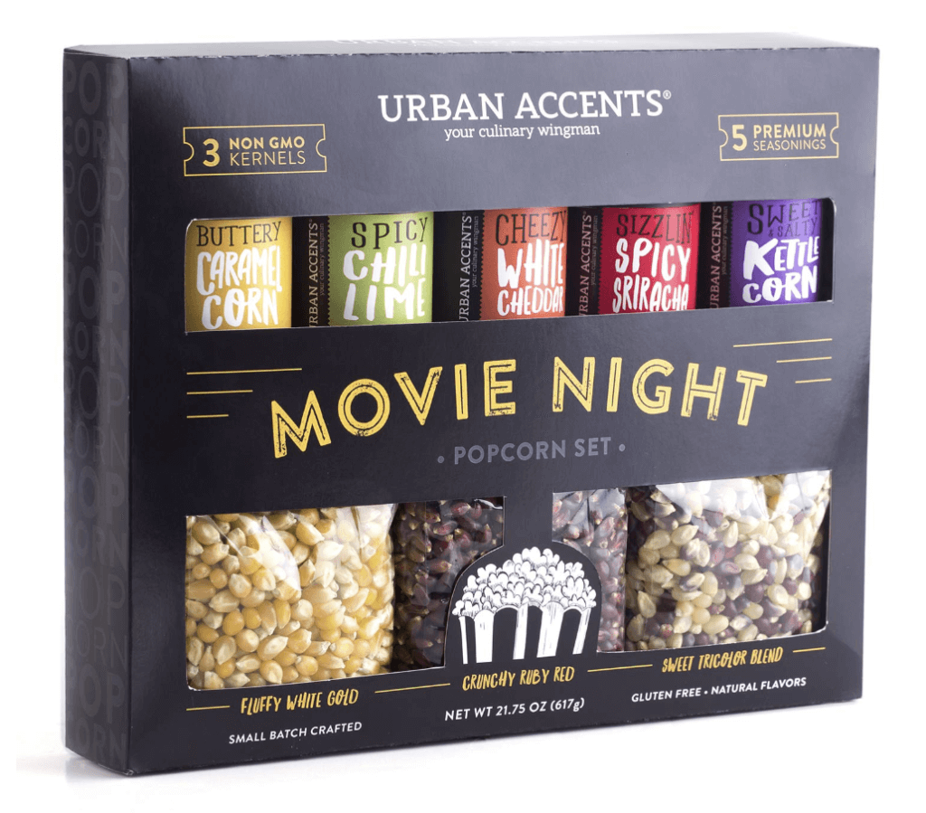 movie night popcorn kit is less than $50 and a great holiday gift