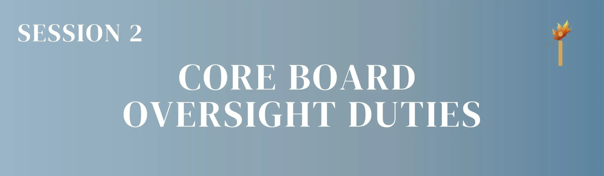 Core Board Oversight Duties